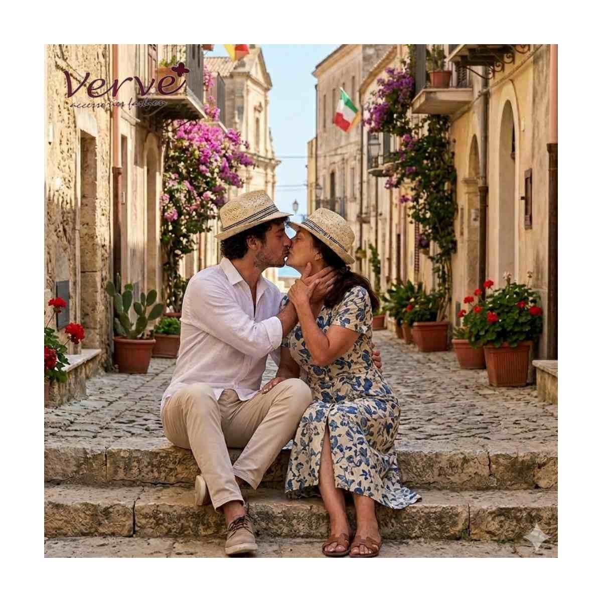 Cappello panama uomo donna con nastrino Verve