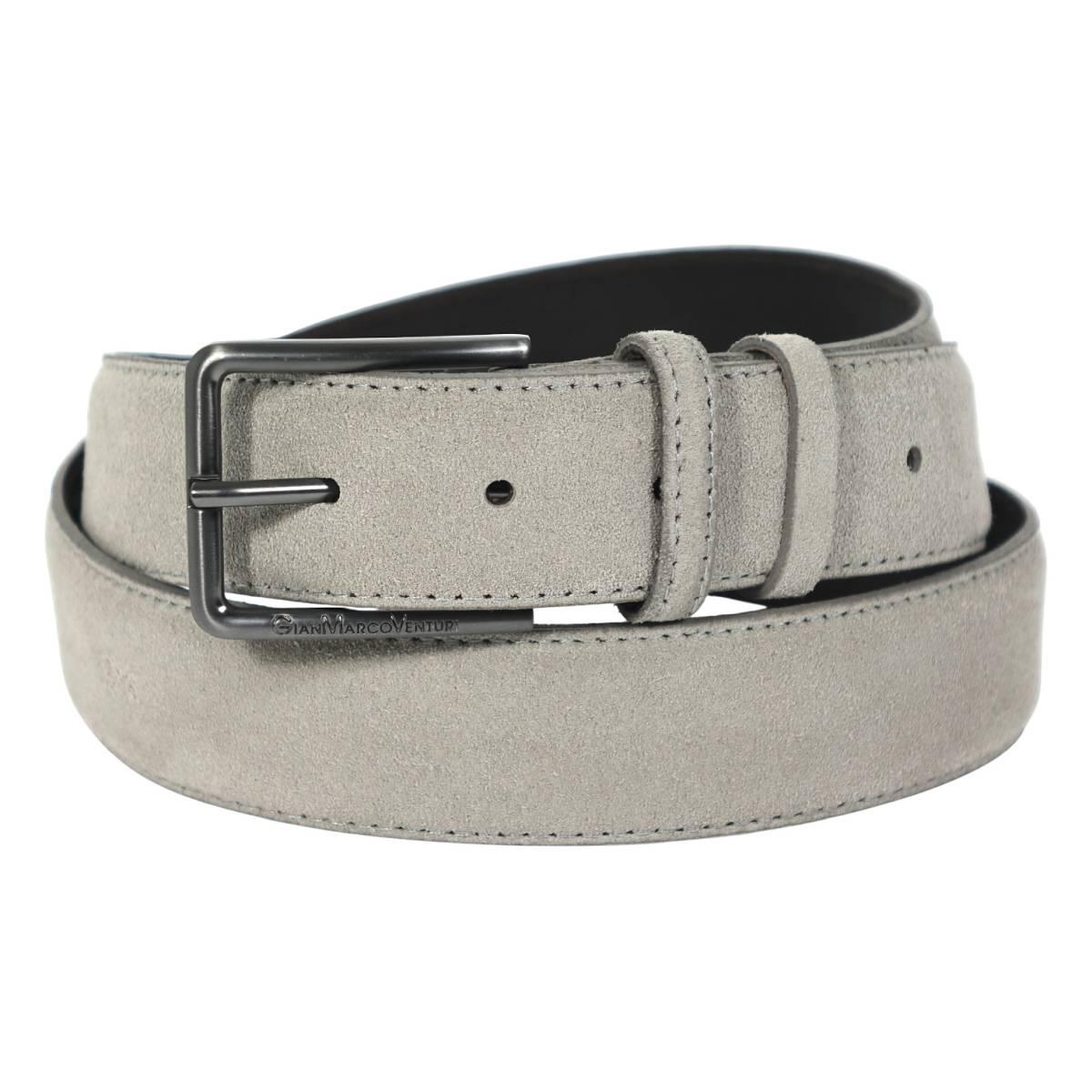 Cintura uomo in pelle camoscio cucitura filo Gian Marco Venturi