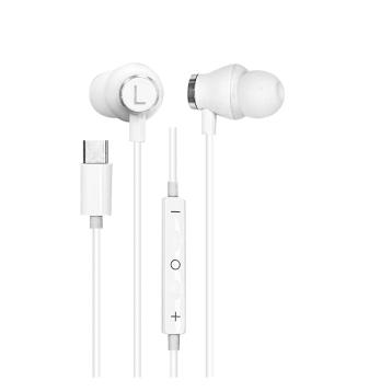Bullhorn auricolari a filo connettore Type-c bianco Rovi