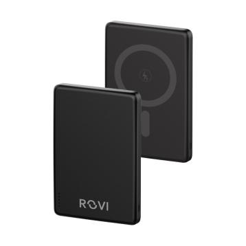 Powerbank Magsafe nero cavo e wireless 5000 mAh Rovi