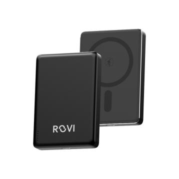Powerbank Magsafe nero cavo e wireless 10000 mAh Rovi