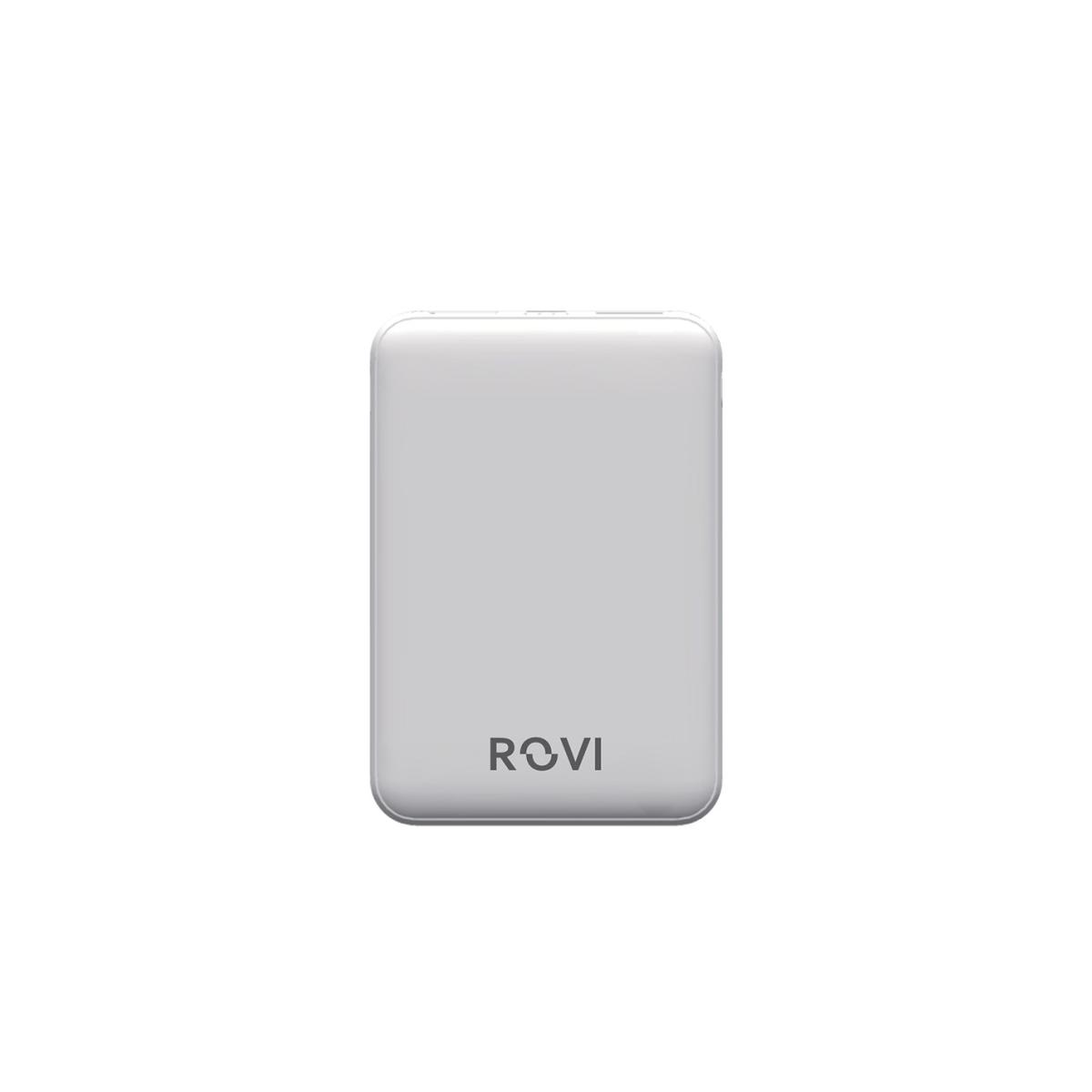 Powerbank bianco 5000 mAh Rovi