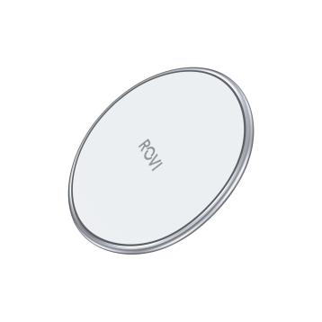 Connettore caricabatterie bianco wireless 15W Rovi