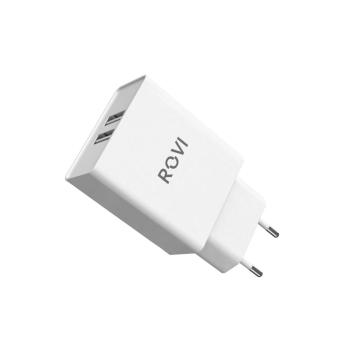 Caricabatterie da muro travel charger ST370 2 porte USB 3.4A Rovi