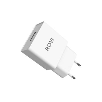 Caricabatterie da muro travel charger ST660 1 porta USB 2.4A Rovi