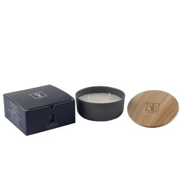 candela 170 gr.d 11 h 4,5 cm. grigio pietra fraganza muschio e more 17 ore circa
