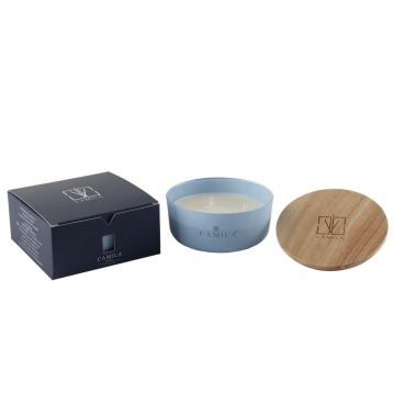 candela 170 gr.d 11 h 4,5 cm. blu avio    fraganza vaniglia   17 ore circa