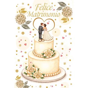 Bigliettii felice matrimonio  2 soggetti