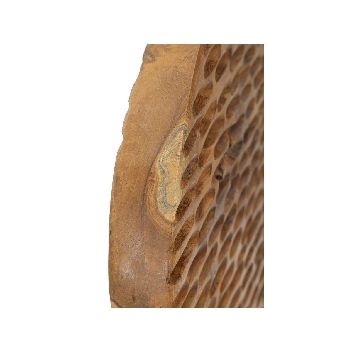 Scultura coin in teak riciclato cm 30x13,5x40 (pezzi unici - non rip. in serie)