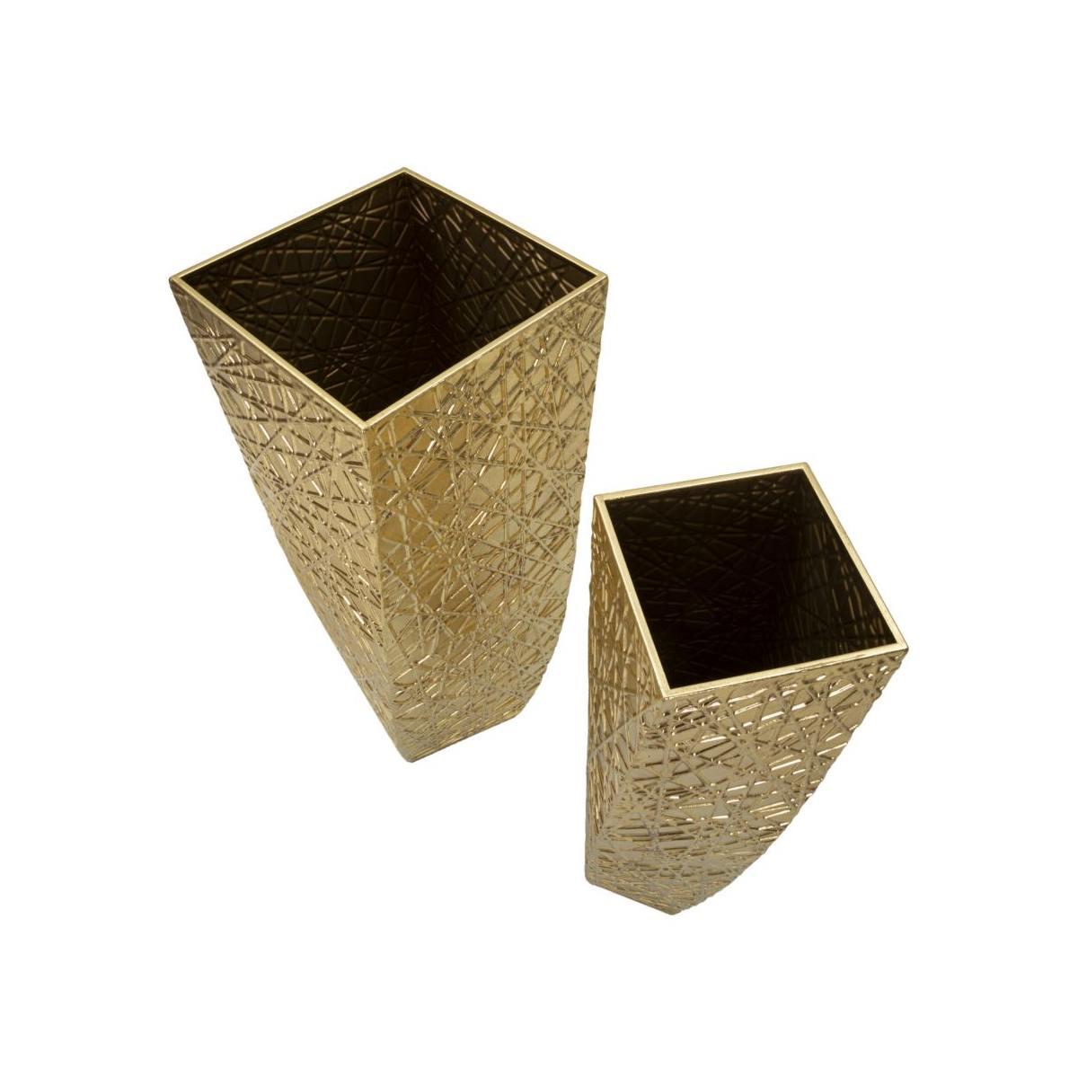 P/vasi squer coppia cm 34x34x90-25x25x78