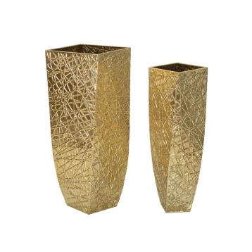 P/vasi squer coppia cm 34x34x90-25x25x78