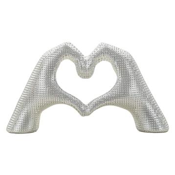Scultura lover silver cm 25x7,5x13,5 min 2