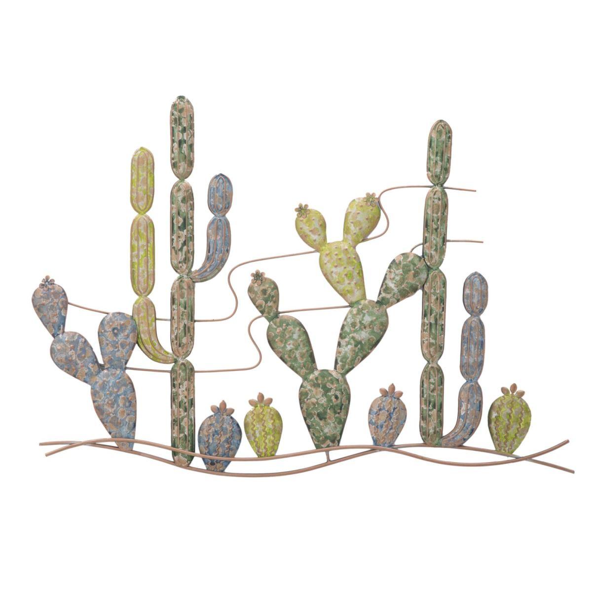 Pannello in ferro cactus -b- cm 90x2,5x64