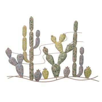 Pannello in ferro cactus -b- cm 90x2,5x64