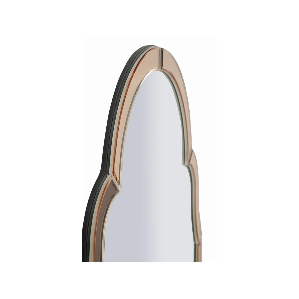 Specchio da muro tangeri rosa cm 47x1x80 (misura specchio cm 41x74)