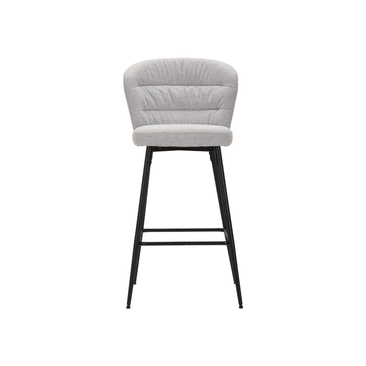 Sgabello bar losanna grigio set 2 pz cm 52x59x108