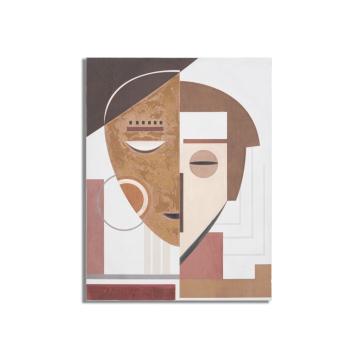 Dipinto su tela ethnic face cm 60x2,7x80
