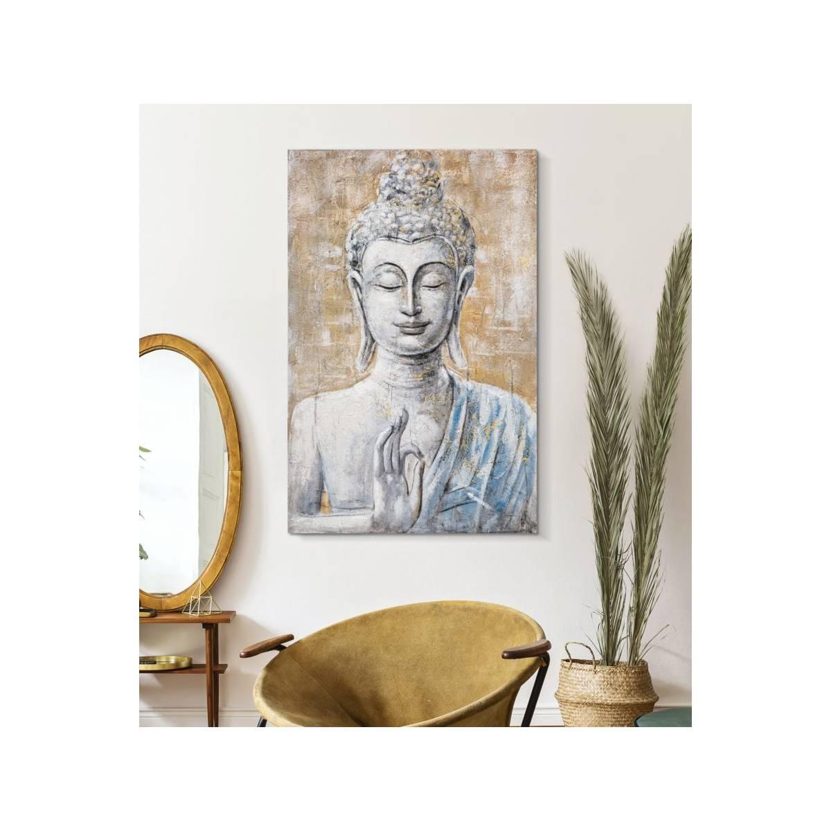 Dipinto su tela buddha light -b- cm 80x3x120