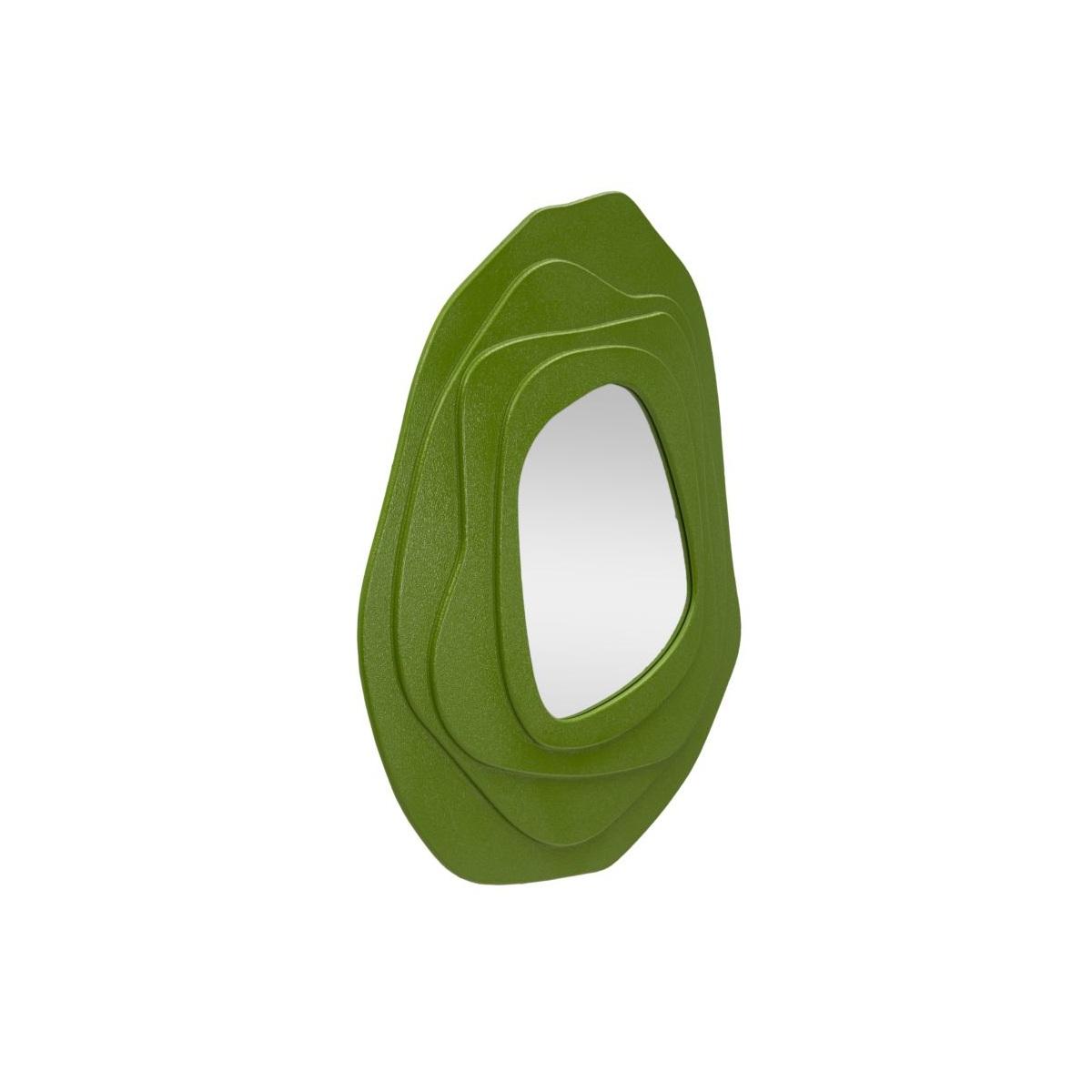 Specchio da muro dalia verde cm 90x4x97 (misura specchio cm 43x45)