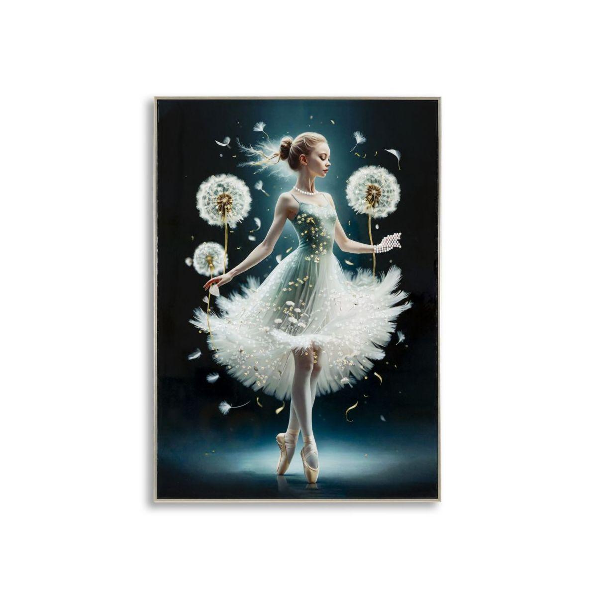 Dipinto su tela laccato dancing c/cornice -a- cm 72x4x102
