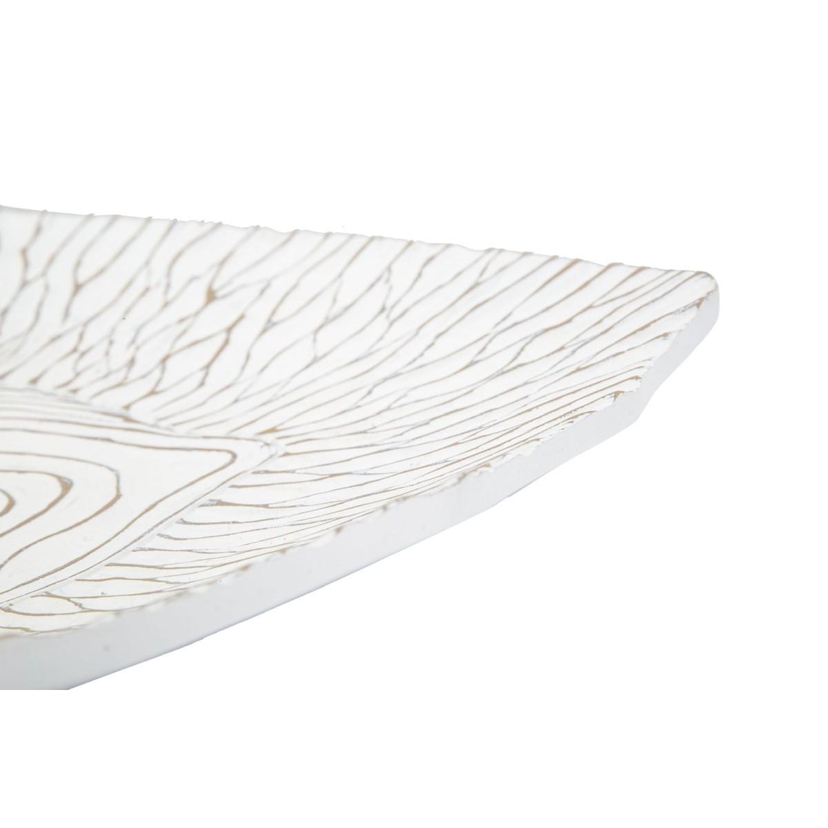 Piatto s/tasche resina cm 37x34x6