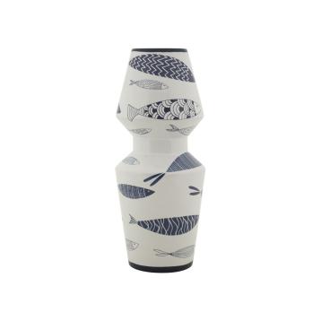 Vaso ceramica fish double cm Ø 14x34