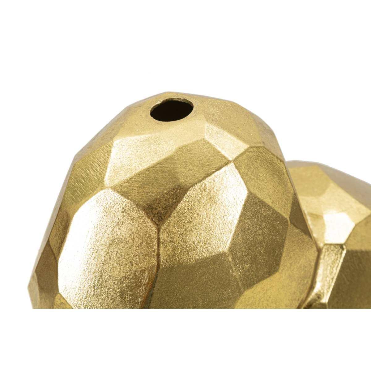 Vaso heart gold cm 19x9x18 min 2