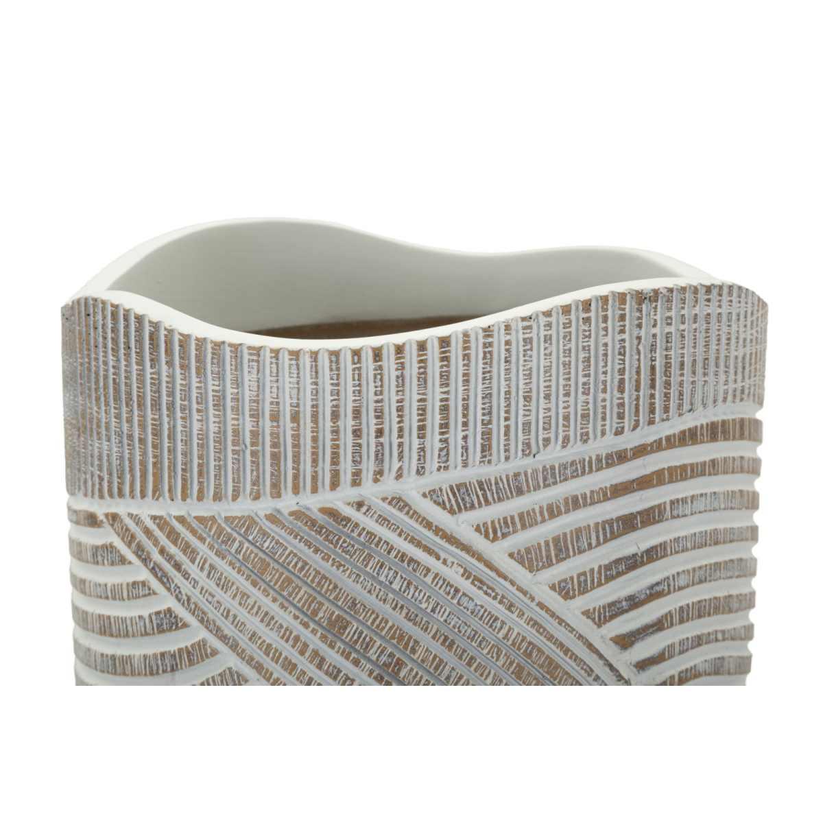Vaso resina woody cm Ø 19x55