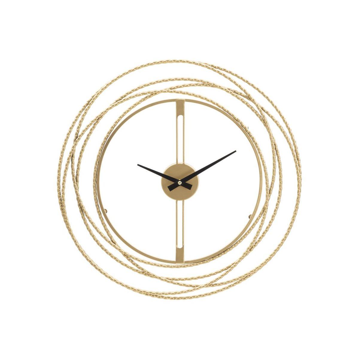 Orologio da muro gold strips cm Ø 50x4
