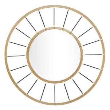 Specchio da muro glam dark cm Ø 81x6,5 (misura specchio cm Ø 41,5)