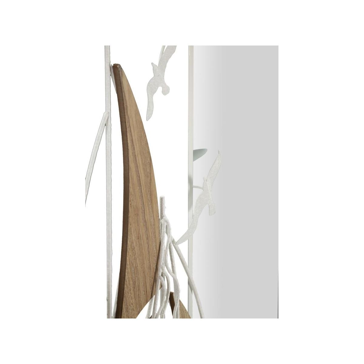 Specchio da muro adriatic cm 60x4,4x60 (misura specchio cm 35,5x58)