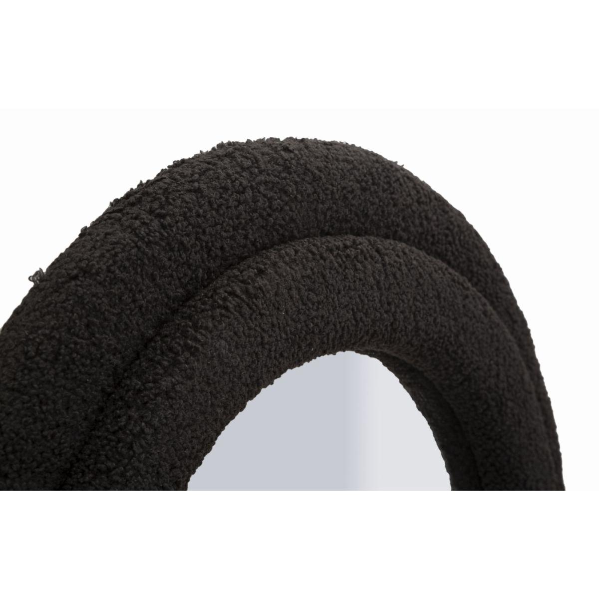 Specchio da muro teddy nero cm 60x4x160 (misura specchio cm 39x137)