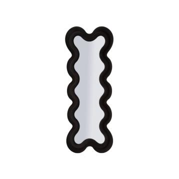 Specchio da muro monica nero cm 58x4x160 (misura specchio cm 39x124)