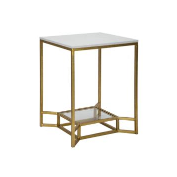 Tavolinetto double marble cm 47x47x60
