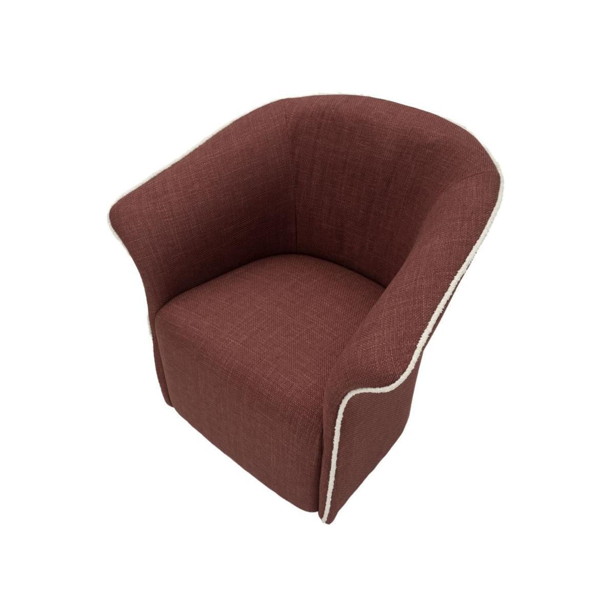 Poltrona girevole siena bordeaux cm 83,5x66x80 (seduta altezza cm 42)