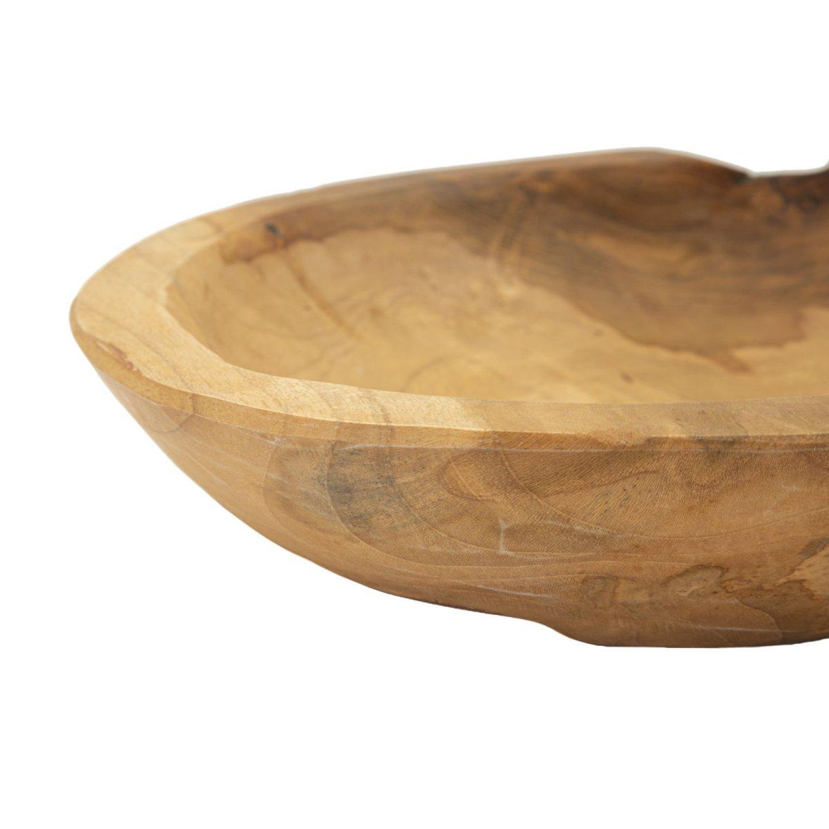 S/tasche tipic in teak ric. cm Ø 25x5 min2 (pezzi unici - non rip. in serie)