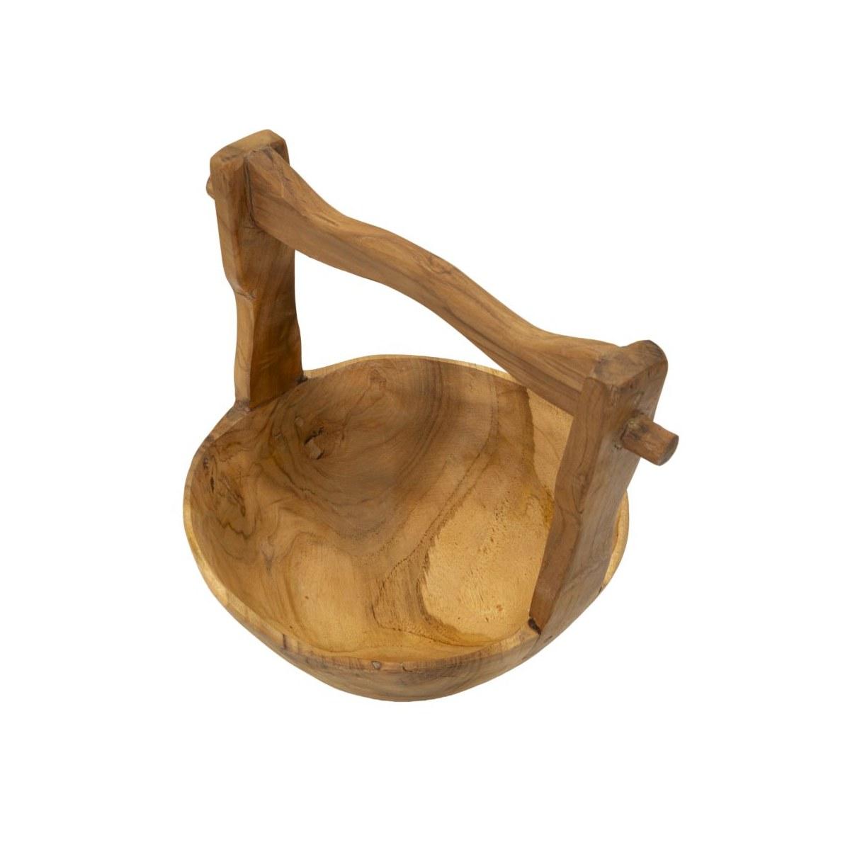 S/tasche timbo in teak riciclato cm 32x25x27 (pezzi unici - non rip. in serie)