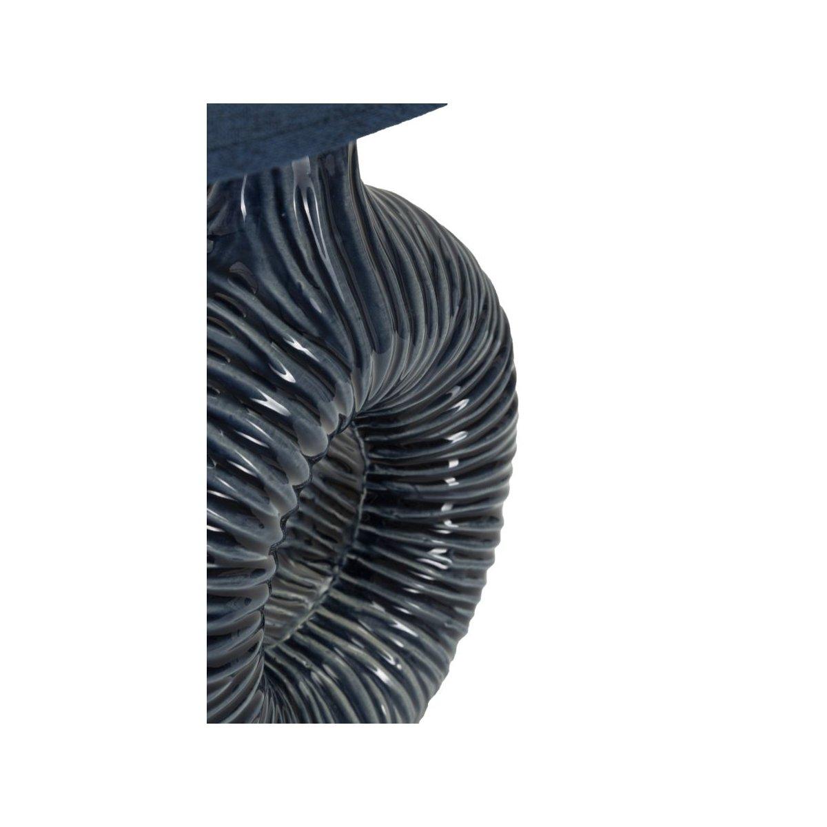 Lampada da tavolo seta blu cm 28,5x15x43