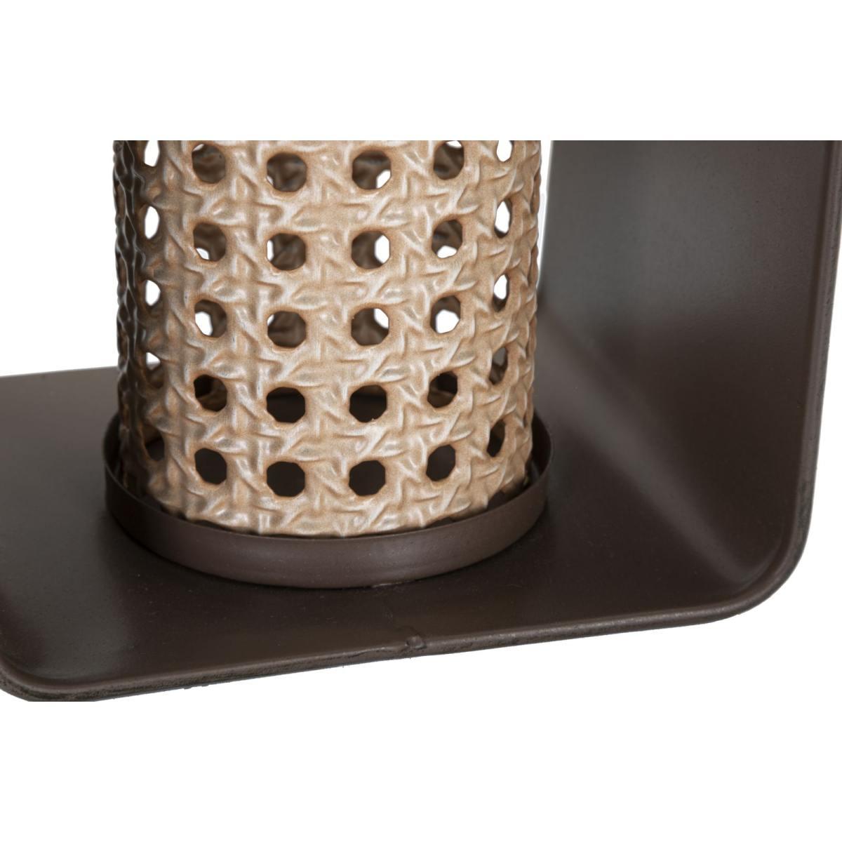 Lanterna iron-rattan cm 16x13x20 min 2