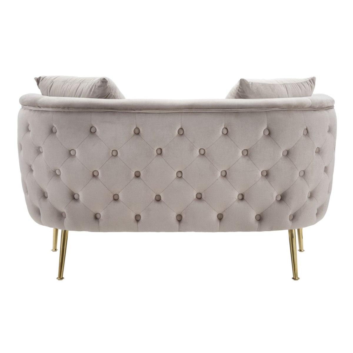 Divanetto bucarest grigio cm 127x74x73