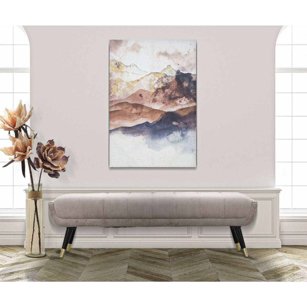 Stampa dipinta brown mountain cm 80x3x120