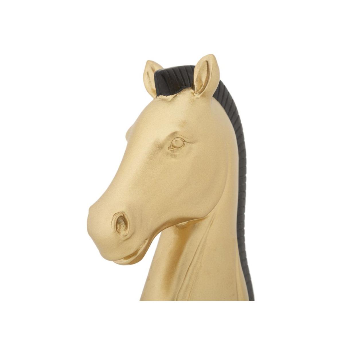 Cavallo oro e nero cm 10,5x8,5x19 min 2