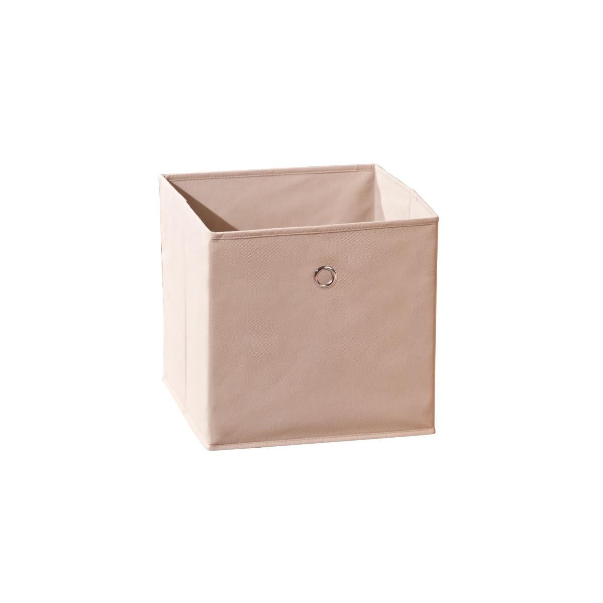 Cestino cubo beige cm 32x32x31 min 2