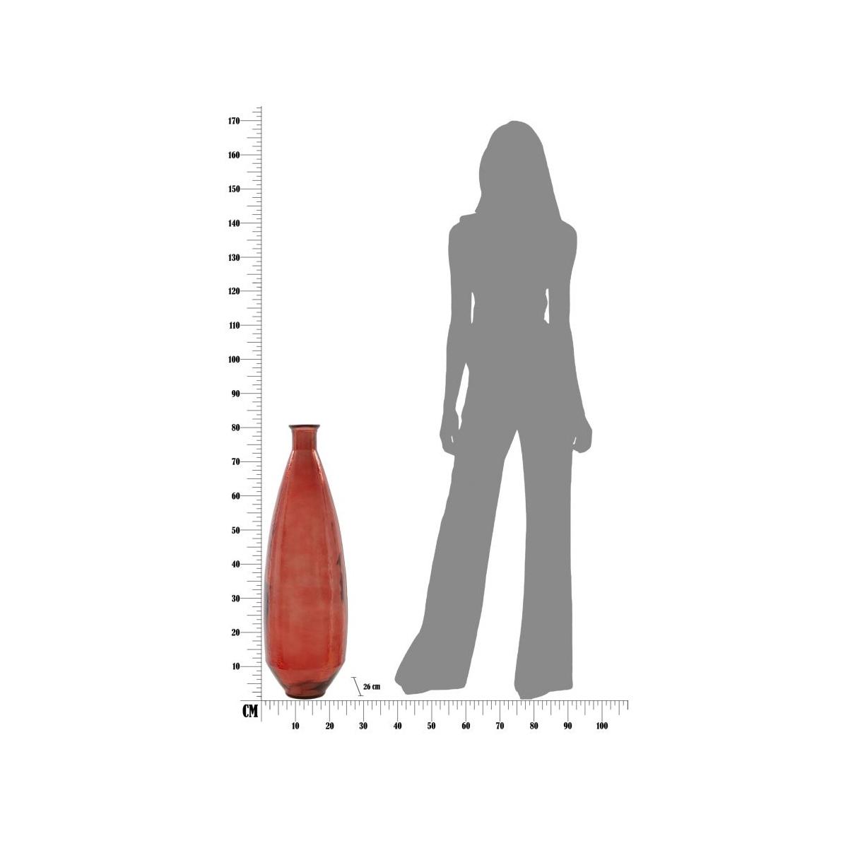 Vaso adobe vetro riciclato cm Ø 26x80  (made in spain)