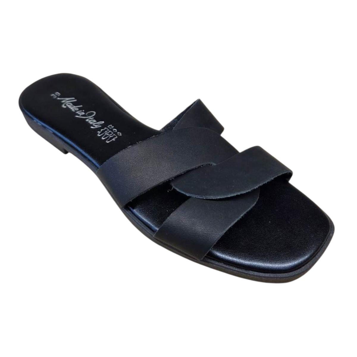 Ciabatte donna in pelle crosta Made in Italy