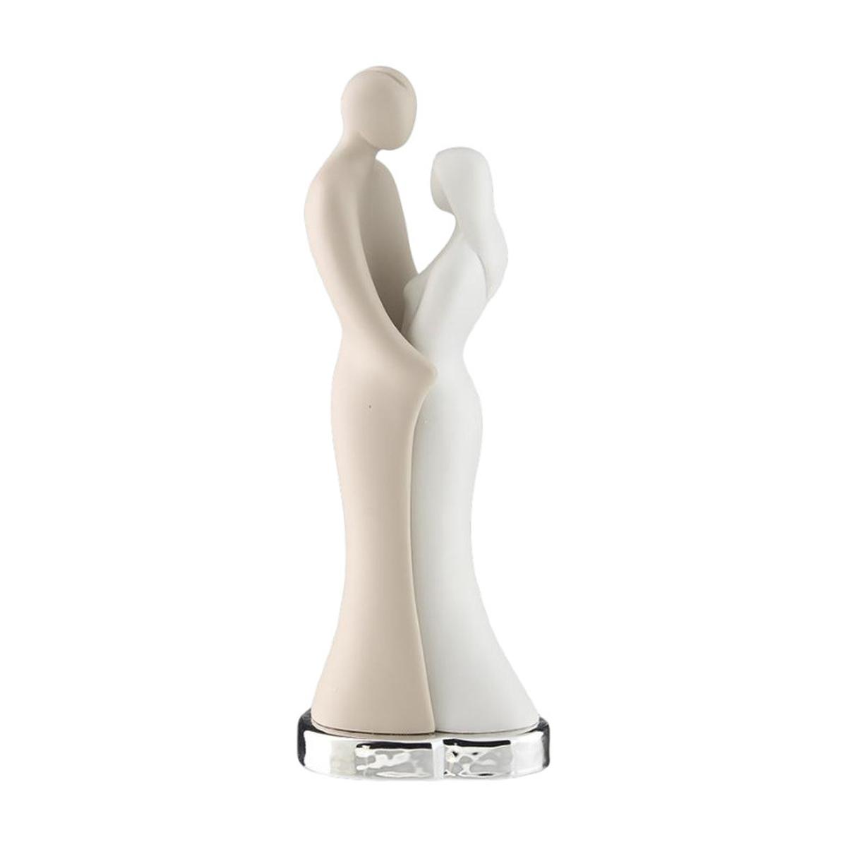 Coppia innamorati base argento h.22 cm Valenti