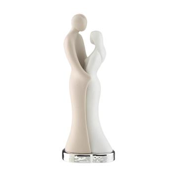 Coppia innamorati base argento h.22 cm Valenti
