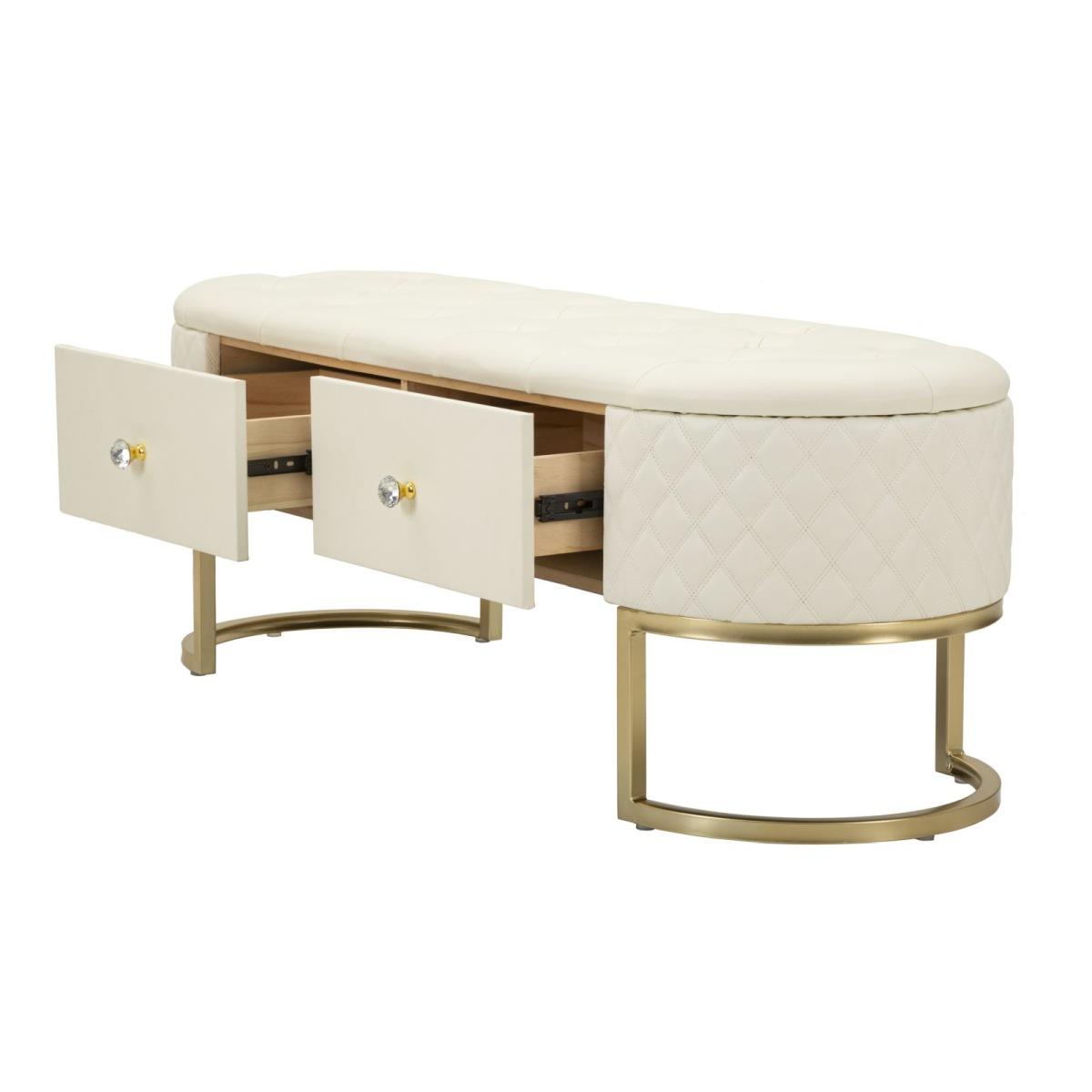 Panca c/cassetti sharon cm 120x40x43