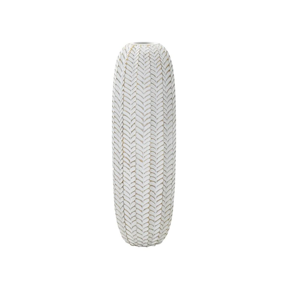 Vaso resina leaf cm Ø 20x67