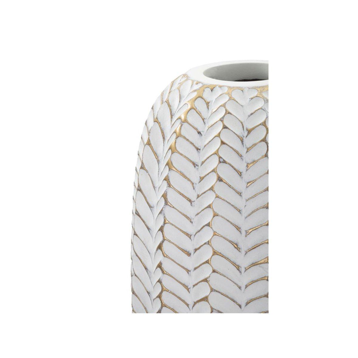 Vaso resina leaf cm Ø 20x67